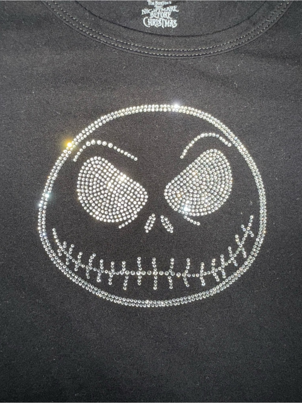 Rhinestone Jack Skellington Baby Tee - Picture 2 of 3